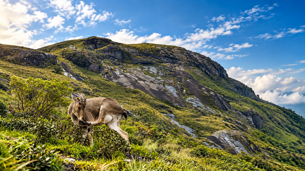 Nilgiri tahr in Eravikulam National Park Munnar
