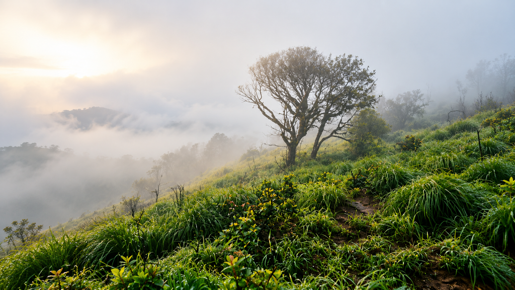 Kurisumala Vagamon Kerala hill landscape