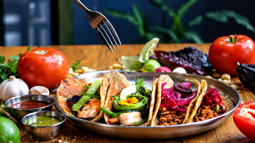  Authentic Mexican tacos with fresh ingredients
