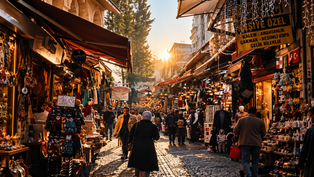 Backpacker exploring a local market on a budget