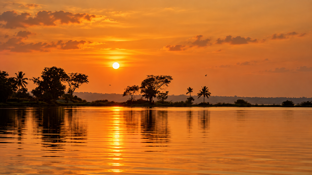 Kadamakudy island backwaters near Kochi Kerala