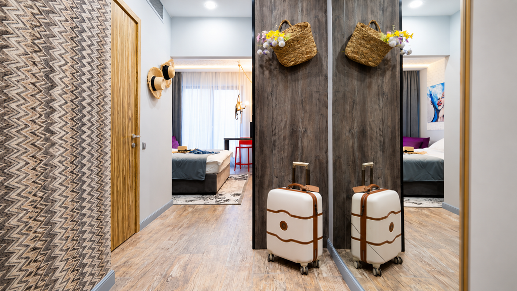 Hotel accommodation for a first international trip