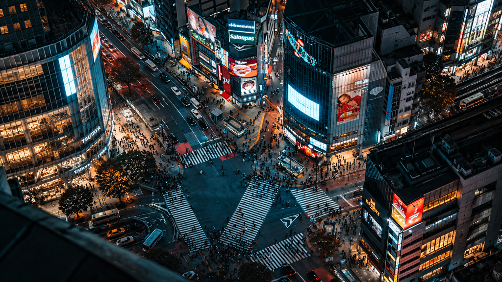Shibuya Crossing in Tokyo Japan