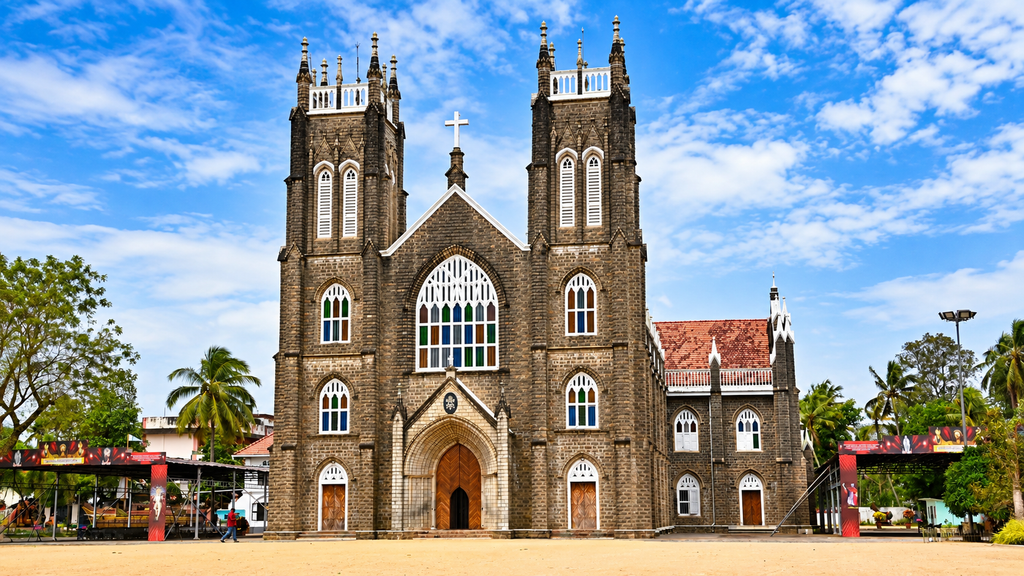 St Andrew’s Basilica Arthunkal Church in Alappuzha Kerala