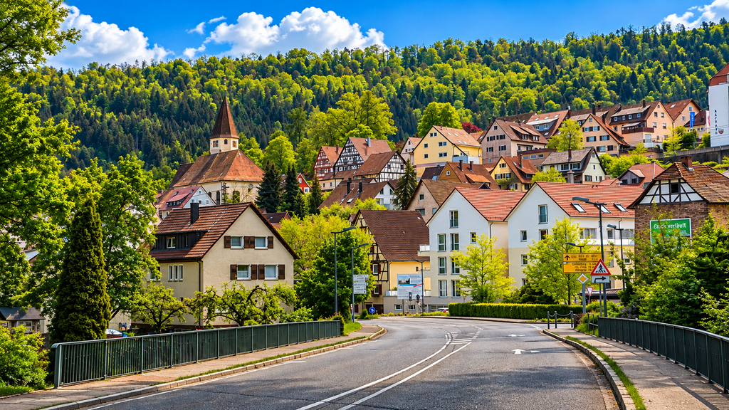 Romantic Road through the German countryside