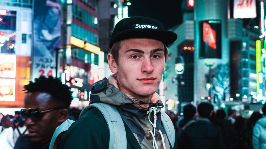 Traveler exploring a city on a first international trip