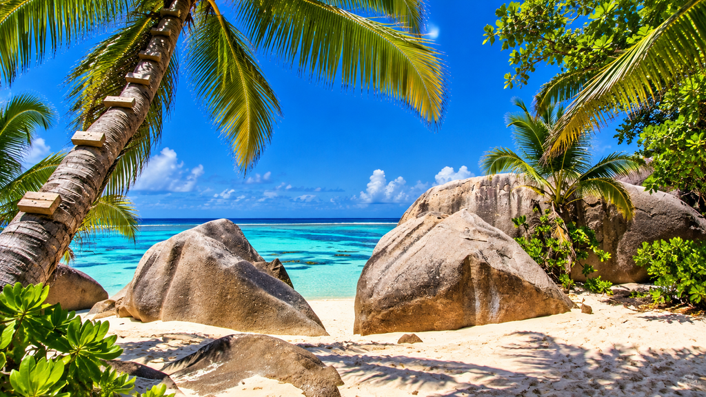 Anse Lazio beach on Praslin Island Seychelles