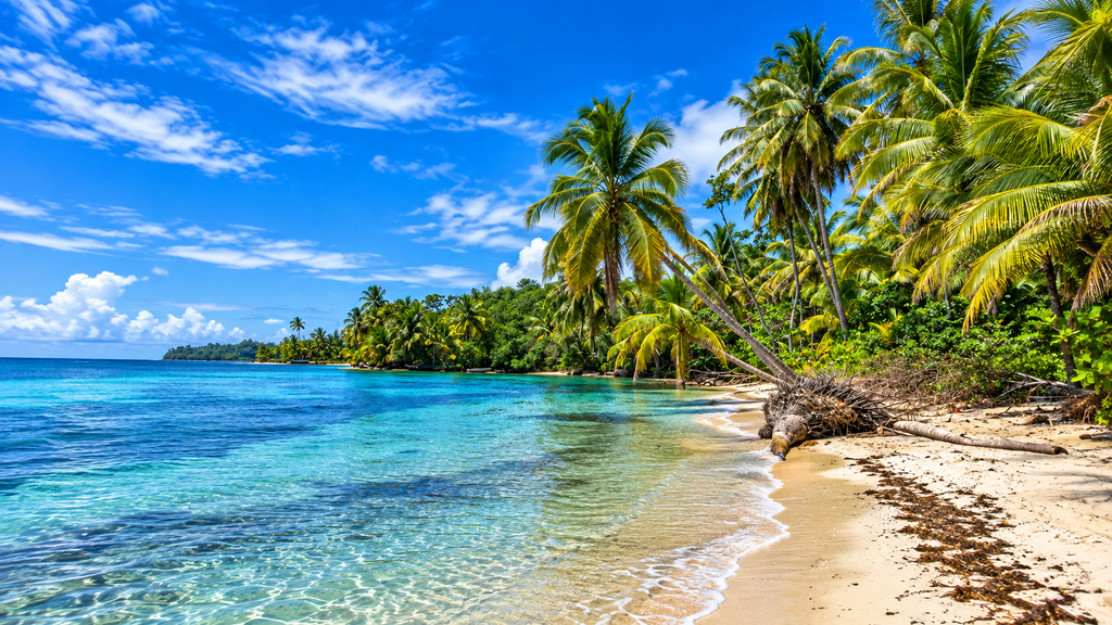 Flamenco Beach on Culebra Puerto Rico with clear Caribbean water