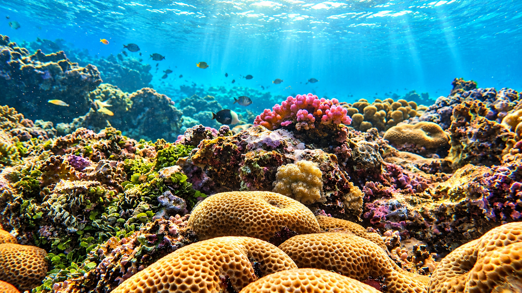 Snorkelling and coral reefs at Daymaniyat Islands Oman